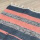 VINTAGE 80s Cotton Kilim RUG
