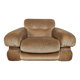 Fauteuil en tissu et acier tubulaire, années 1970