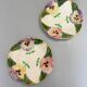 Set of two HB&Cie slip plates from Choisy le Roi circa 1880 designs