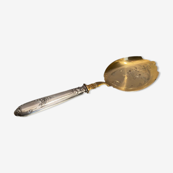 Ice shovel late nineteenth handle in Louis XV style silver