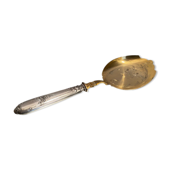Ice shovel late nineteenth handle in Louis XV style silver