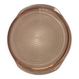 Pink glass platter
