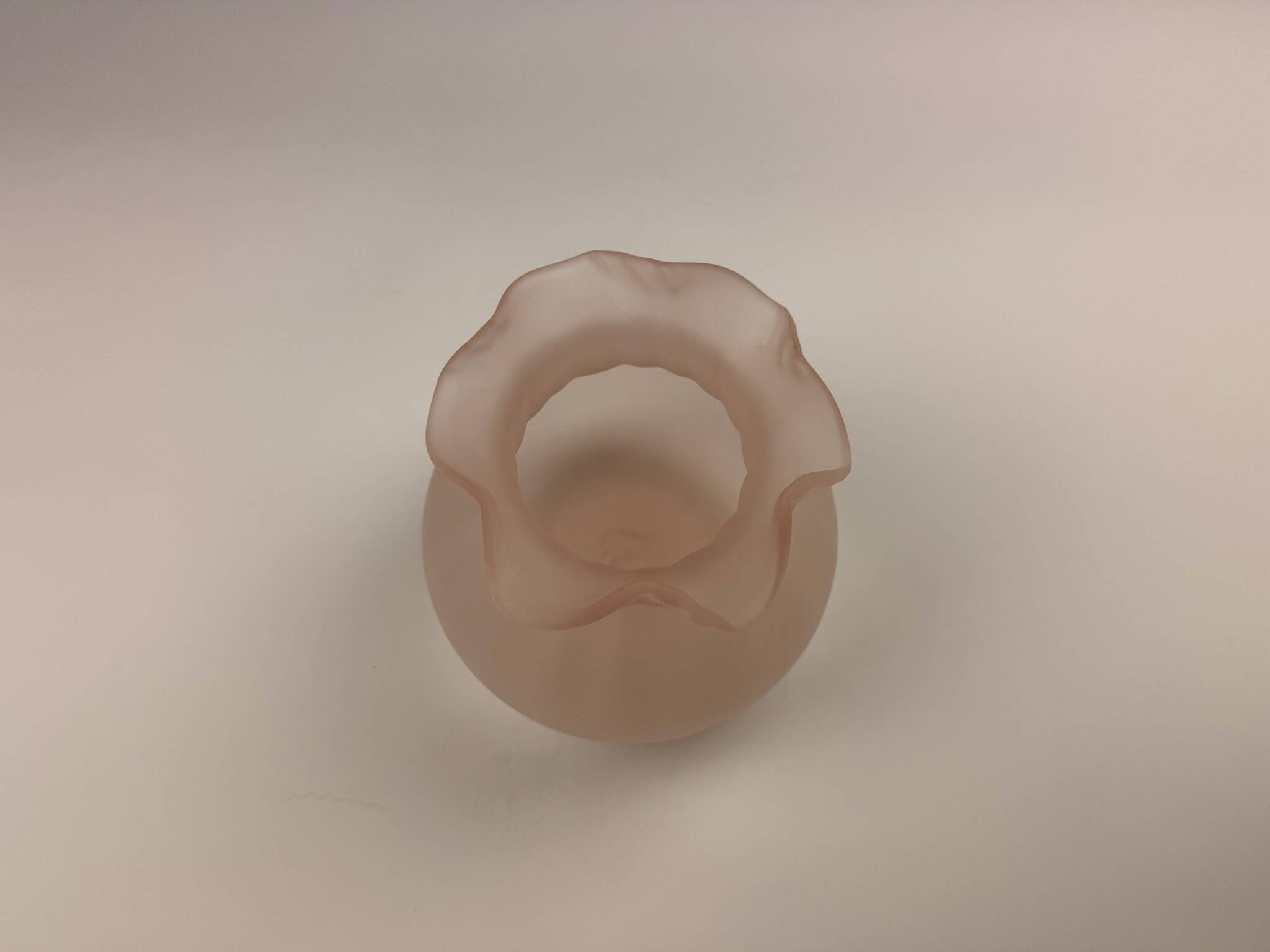 Vase rose poudré SIA