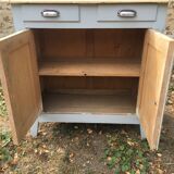 Light grey Parisian buffet raw wood