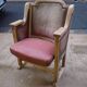 Theater armchair late 19th, early 20th in its original condition.