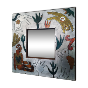 Miroir métal riveté