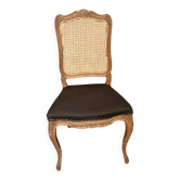 Chair with cane backrest