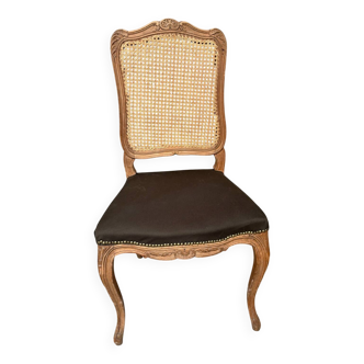 Chaise avec dossier en cannage