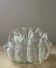 Vintage flower spike vase in molded glass