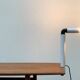 Periscopio clamp table lamp from the Italian space age mid-century by Danilo & Corrado Aroldi for Stilnovo, 1960s.