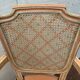 Pair of Louis XVI style armchairs in 20th century patinated beech