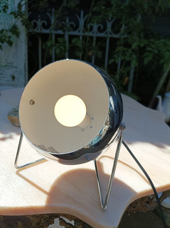 Lamp ball desk bedside Metal stainless steel chromed dp 0923046