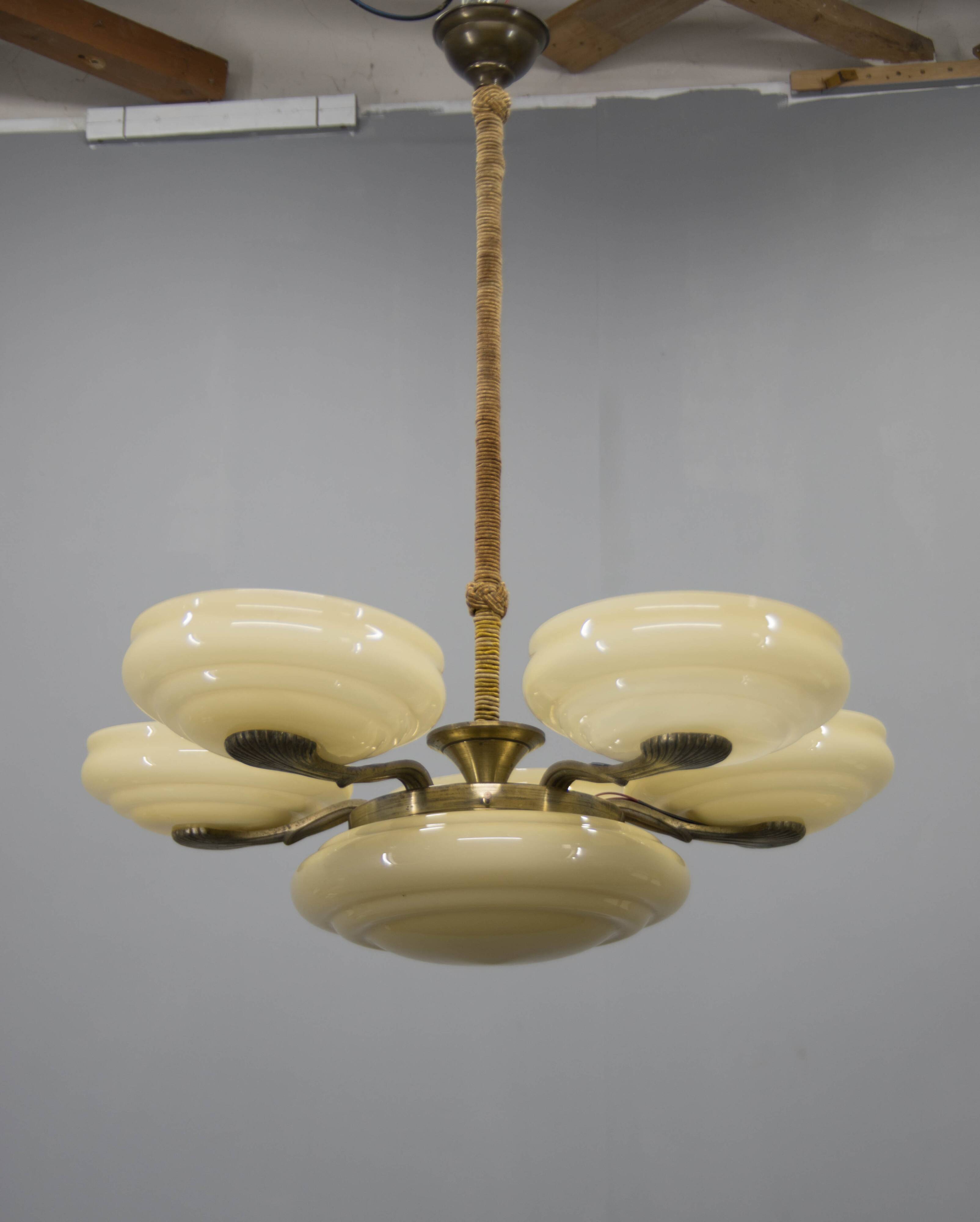 Art Nouveau Chandeiler, 1920s