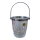 Vintage Cristal d'Arques ice bucket in transparent crystal, bar decoration