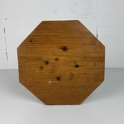 Midcentury brutalist artisanal rustic handcrafted stool, France 1960s