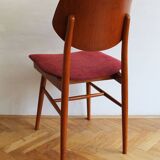 Ensemble de quatre chaises de salle à manger tchèques des années 1960 par TON avec une influence scandinave