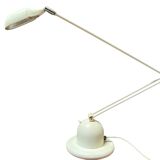 White metal articulated lamp