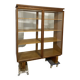 Vintage wardrobe with glass doors