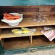 Antique Parisian sideboard in patinated wood / arct trade furniture