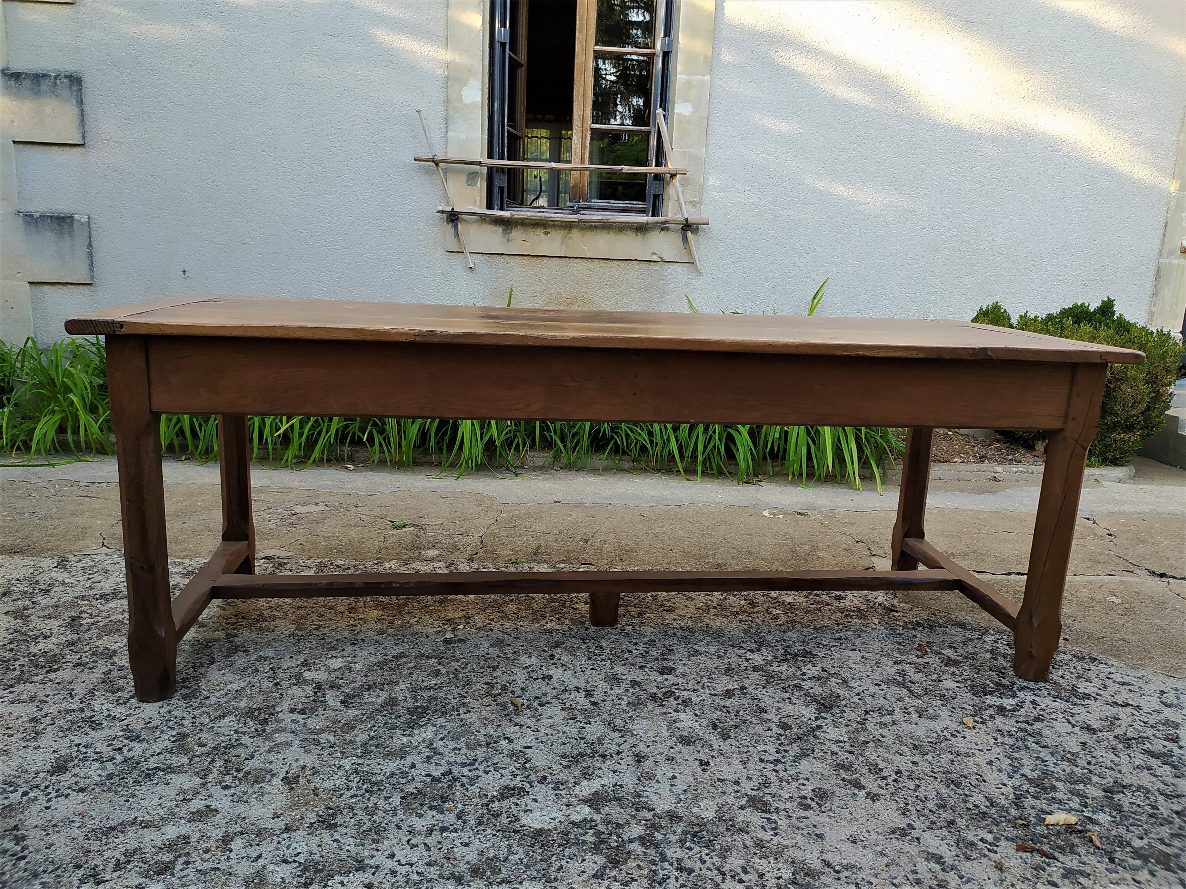 Solid oak farmhouse table