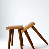 Elm stools by Pierre Chapo