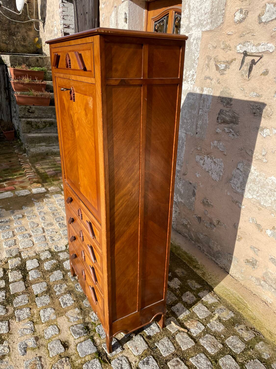 Vintage wooden secretary