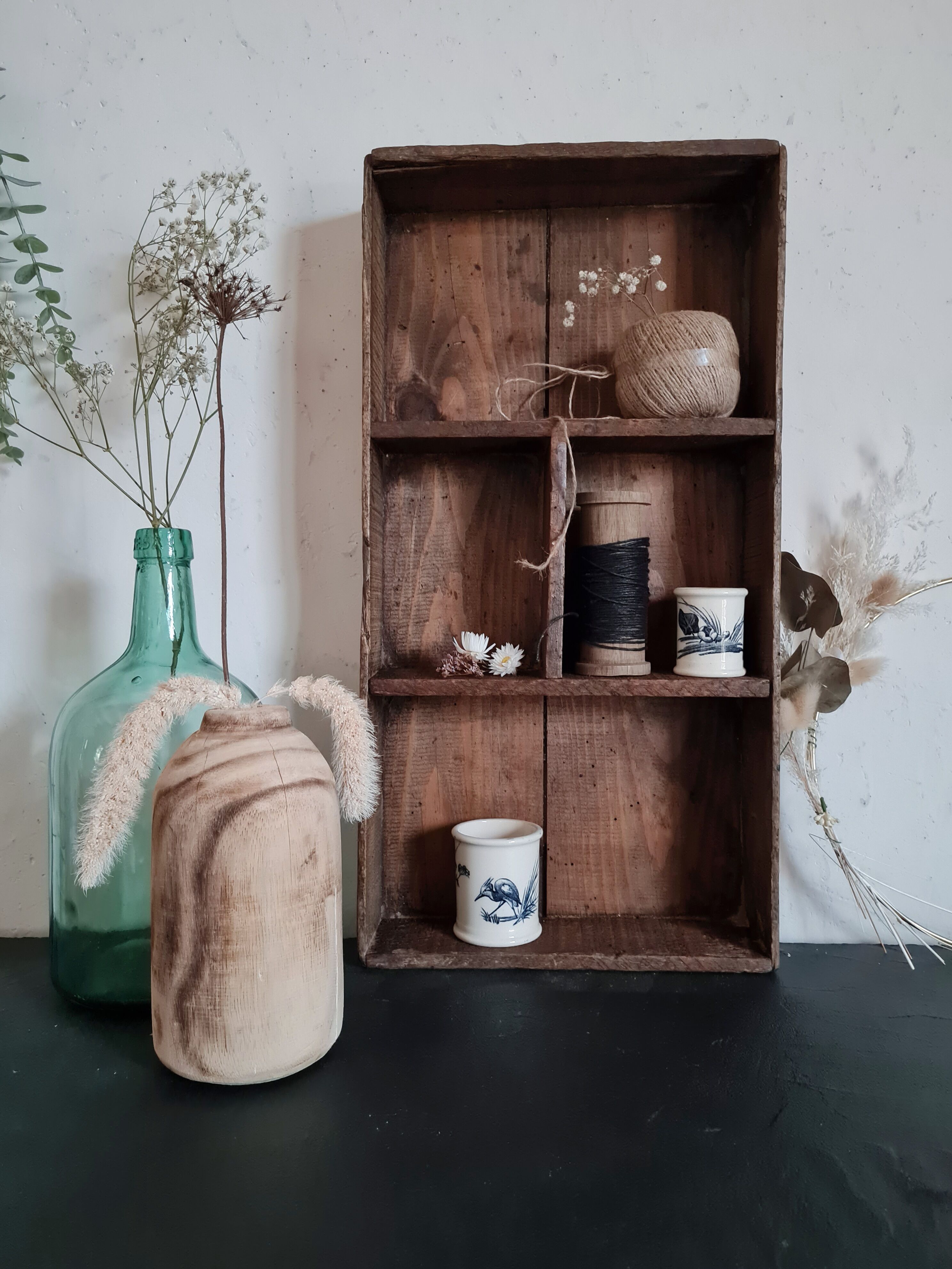 Wooden workshop locker
