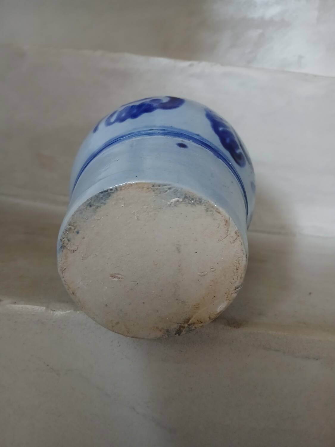 2 antique stoneware pitchers