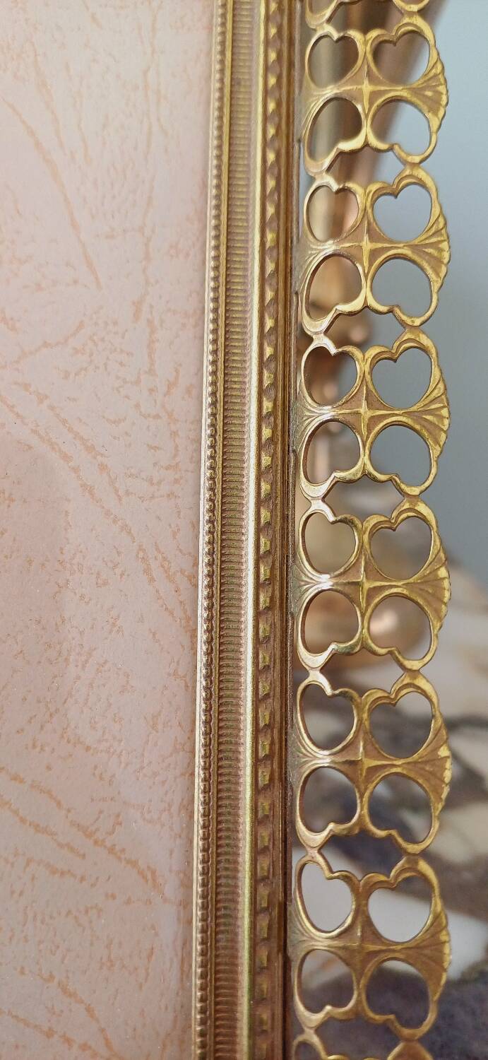 Golden metal frame from the 60s