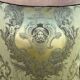 Neoclassical Medusa Medallion Cushion, Black Piped Jacquard Pillow Cover