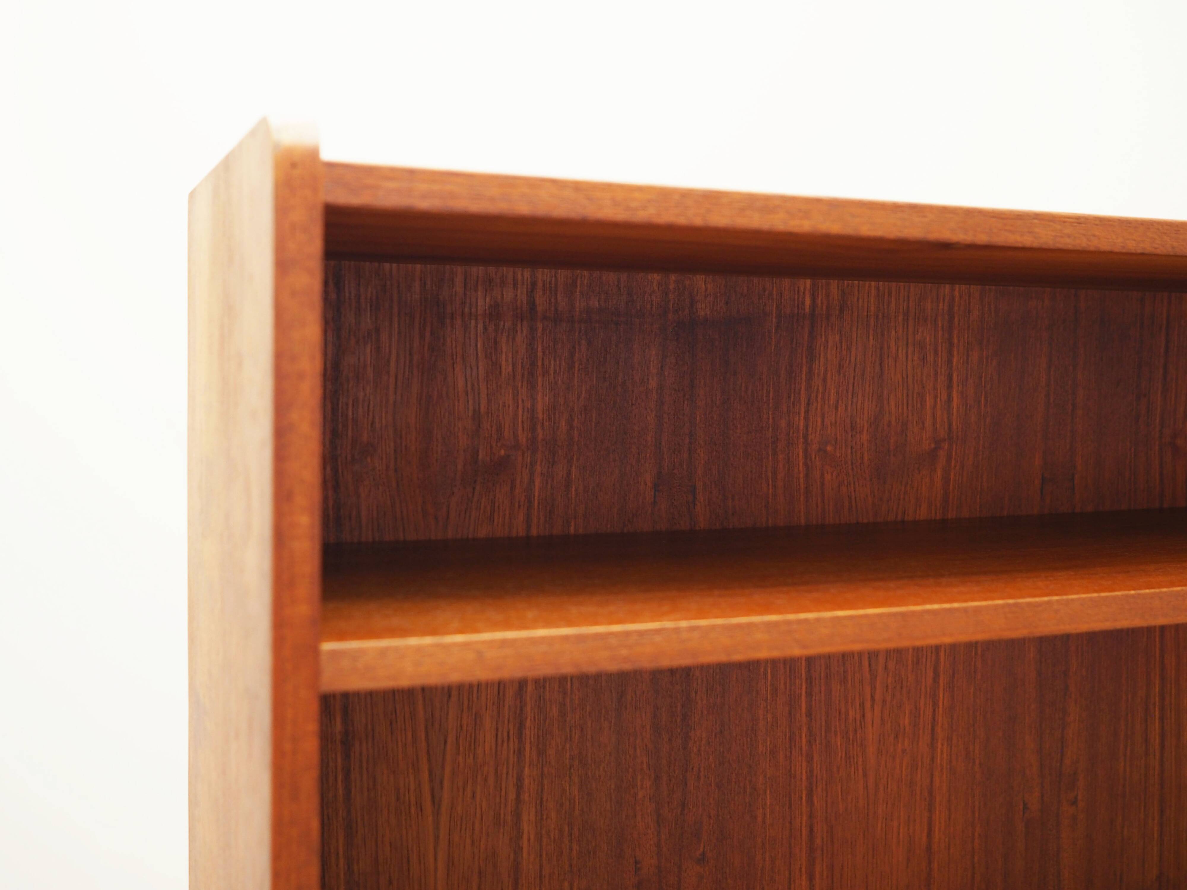 Teak bookcase, Danish design, 1970s, production: Denmark
