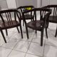 Suite de 4 fauteuils bistrot vintage