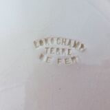 3 vintage Longchamp ironstone soup plates, Lutèce model 220523