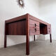 Old Danish Scandinavian desk in rosewood veneer designed by Christian Linneberg