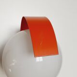 Paire d'appliques space age orange