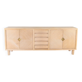 Enfilade en rotin et laiton 