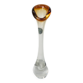 Vase crystal from Vallerysthal Moselle handmade 1960 34cm