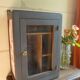 Black pharmacy cabinet