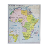 School poster rossignol montmorillon map west central africa n°21-22