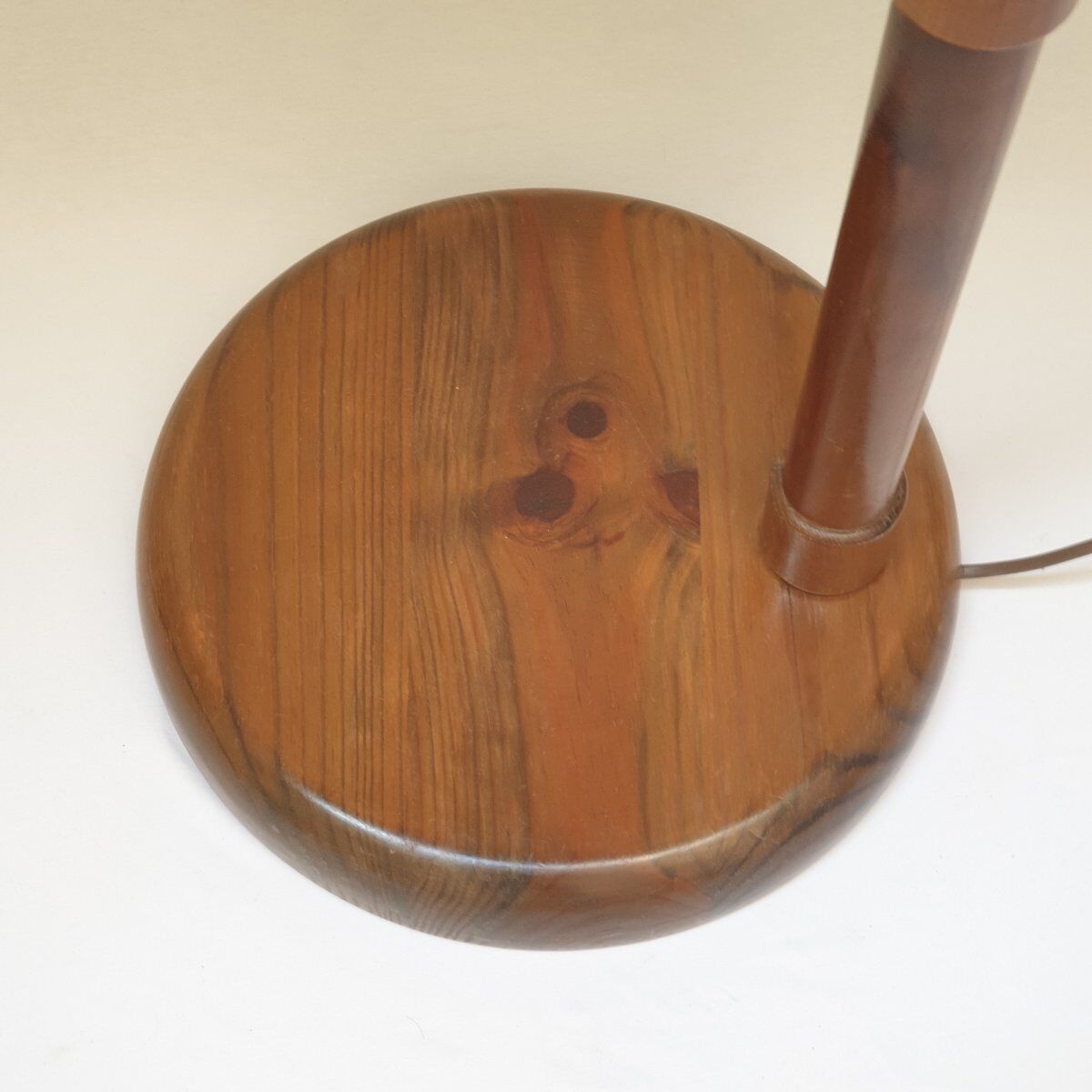 Solid wood floor lamp Solbackens Svaveri Sweden 1970s