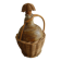 ancienne bouteille grès osier déco vintage stoneware bottle wicker