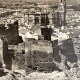 Old photography stereo, stereograph, luxury albumine 1903 Malaga, Spain