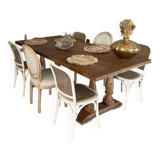 Monastery table with these medallion chairs and bistros
