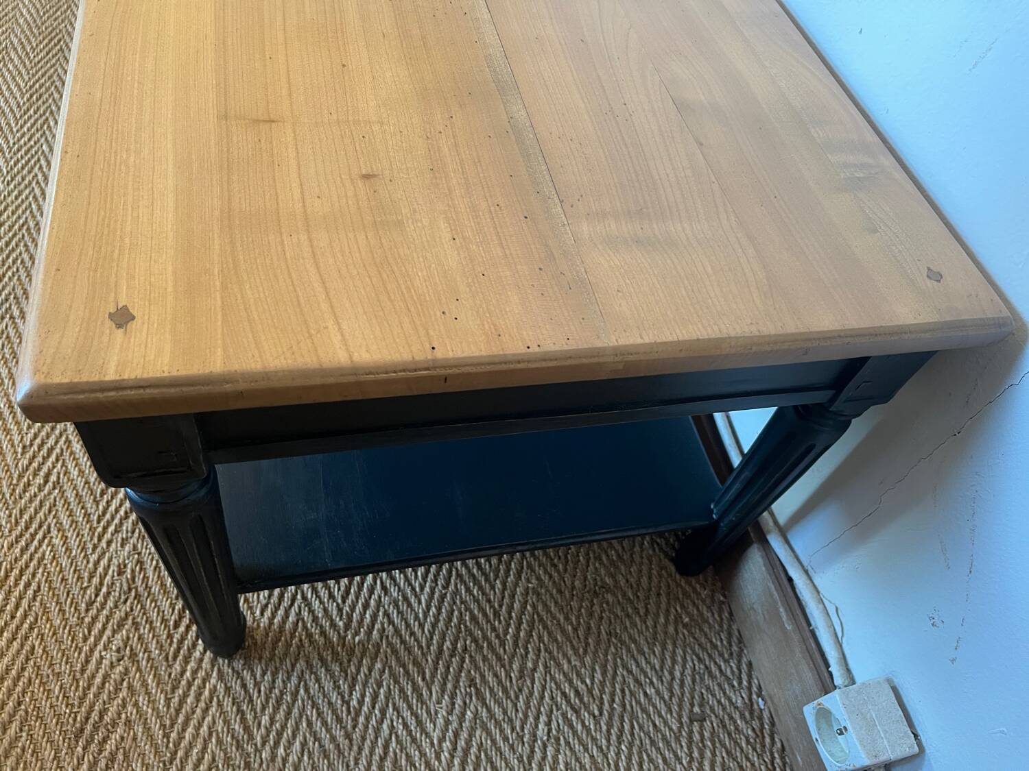 Vintage solid wood coffee table