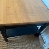 Table basse en bois massif vintage