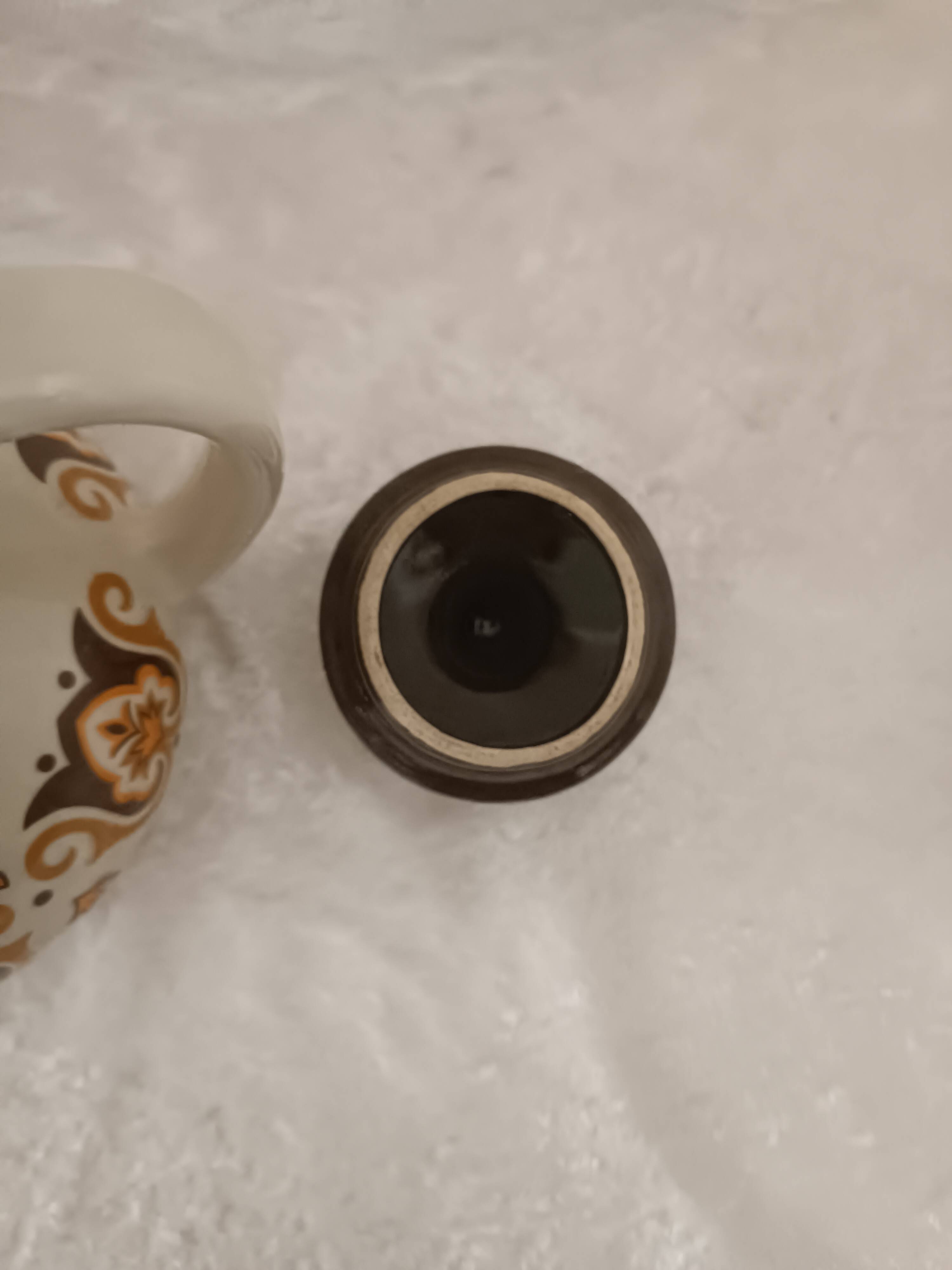 Théière Norma Jet en porcelaine à feu, années 70