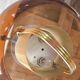 Brass and smoked glass pendant lamp by Temde, Germany 1970s