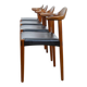 4 Fauteuils Danois en Teck Jacob Hermann  Randers Mobelfabrik 1960