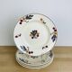 4 Longchamp iron earth soup plates, Aubépine model