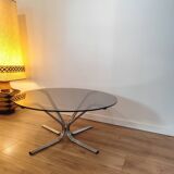 Vintage glass coffee table